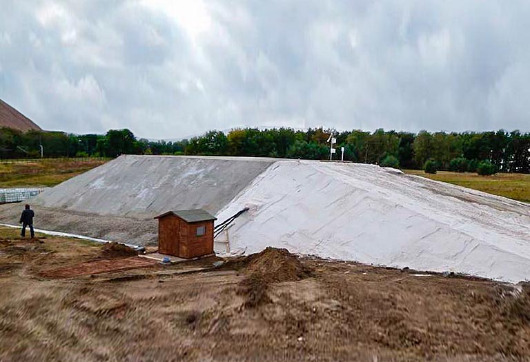 IHS-Versuchsschüttung an der Halde Zielitz